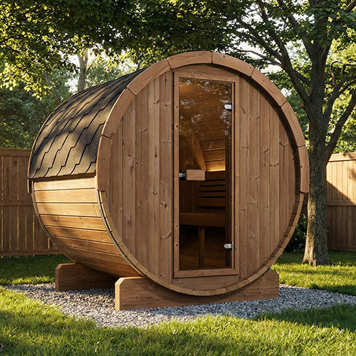 4 Person Barrel Sauna - E7