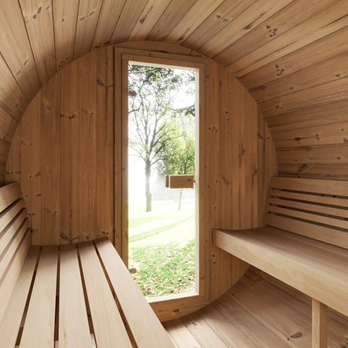 4 Person Barrel Sauna - E7