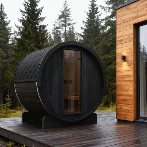 4 Person Barrel Sauna - E7