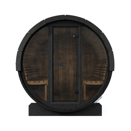 6 Person Barrel Sauna w/ Front Window - E8G