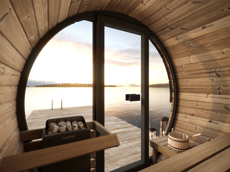 4 Person Barrel Sauna - EE6G