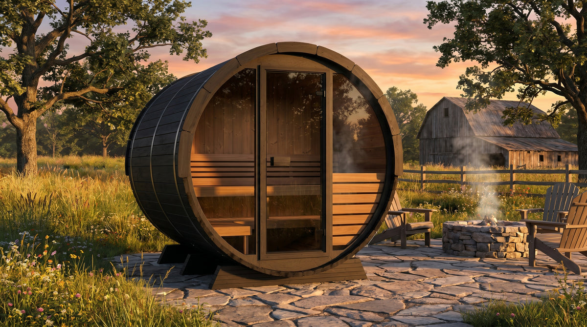 4 Person Barrel Sauna - EE6G