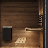 6 Person Modern Outdoor Sauna, GL6, Öli Saunas