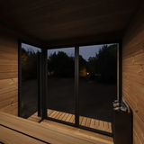 6 Person Modern Outdoor Sauna, GL6, Öli Saunas
