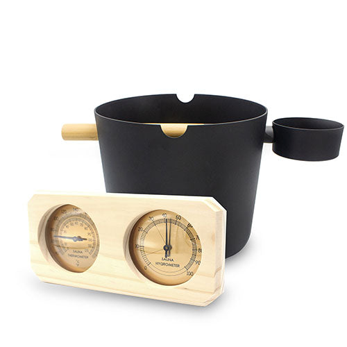 Bucket, Ladle, Thermometer/Hygrometer