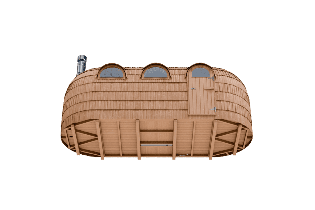6 Person Outdoor Sauna - Iglucraft Triple