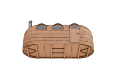 6 Person Outdoor Sauna - Iglucraft Triple