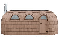 6 Person Outdoor Sauna - Iglucraft Triple
