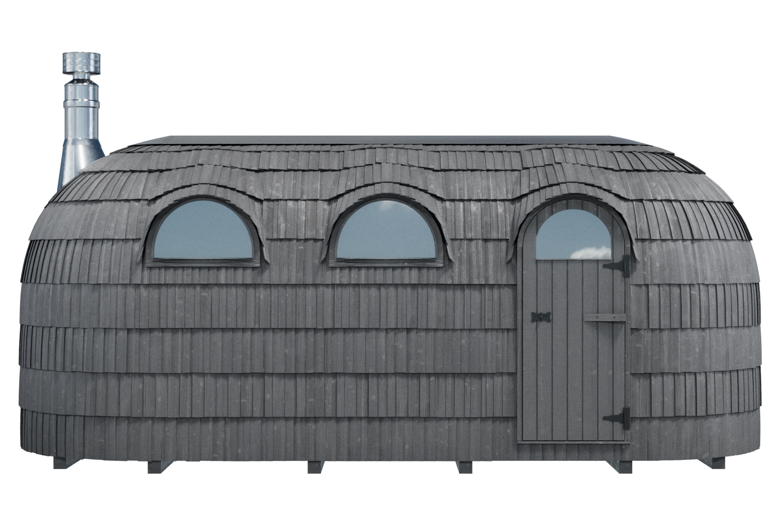 6 Person Outdoor Sauna - Iglucraft Triple