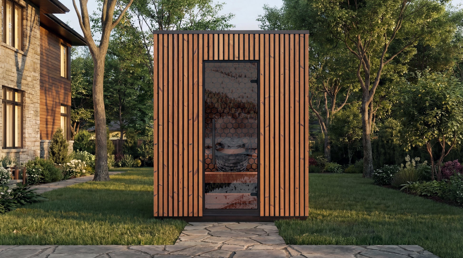 4 Person Outdoor Sauna - Leil® Viva 180