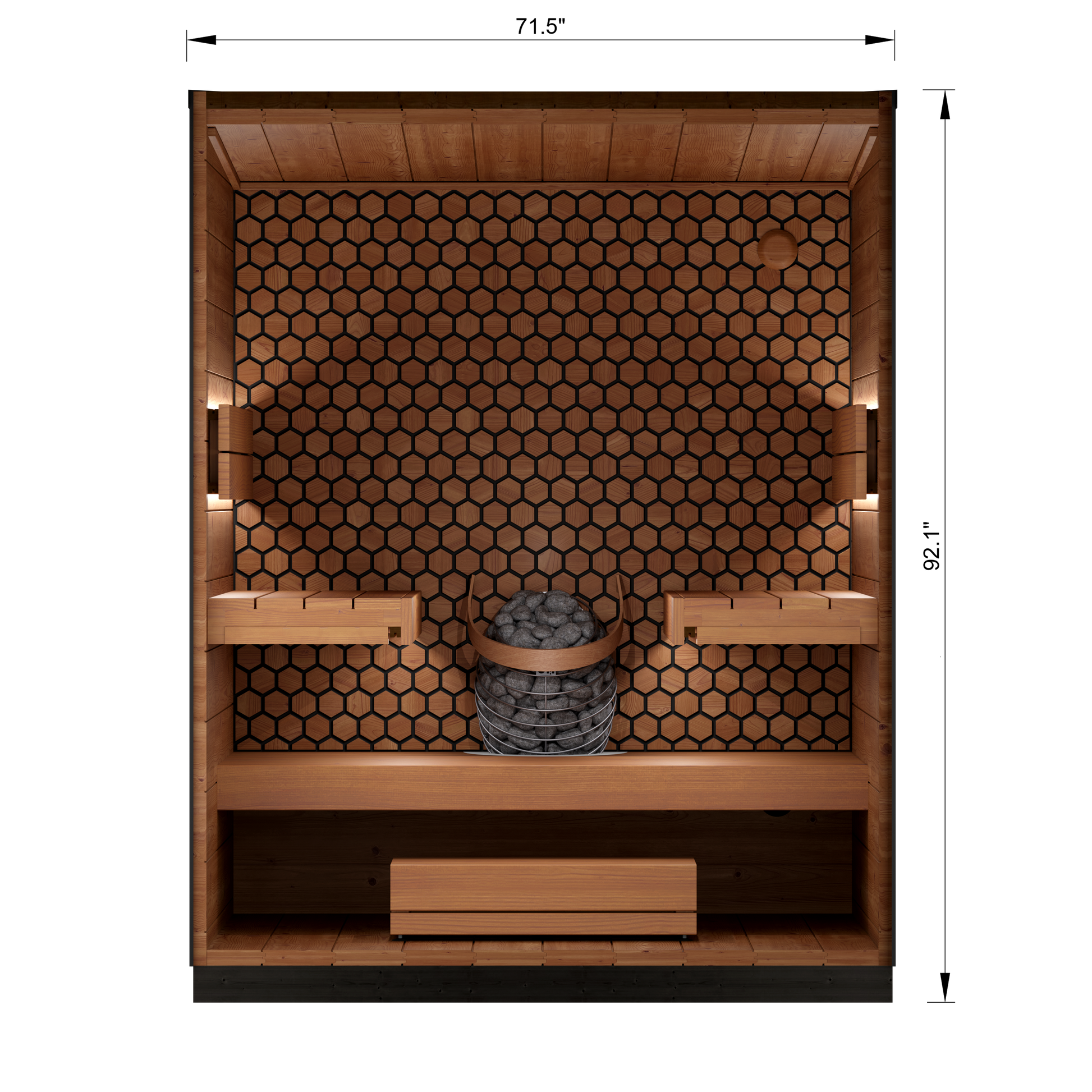 4 Person Outdoor Sauna - Leil® Viva 180