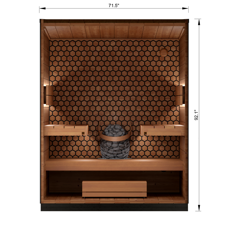 4 Person Outdoor Sauna - Leil® Viva 180