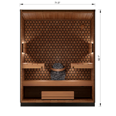 4 Person Outdoor Sauna - Leil® Viva 180