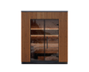 3 person outdoor sauna Leil Viva 210 with Thermowood structure and tempered glass door
