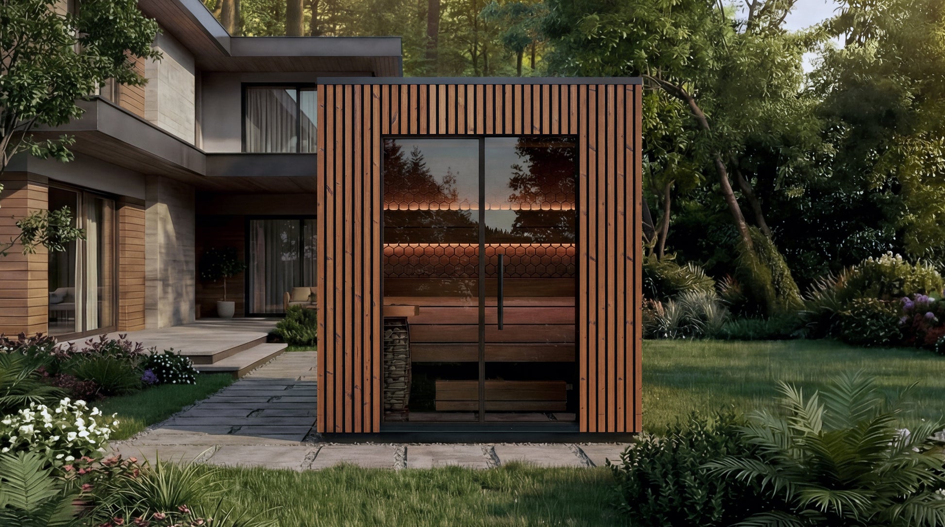 3 Person Outdoor Sauna - Leil® Viva 210