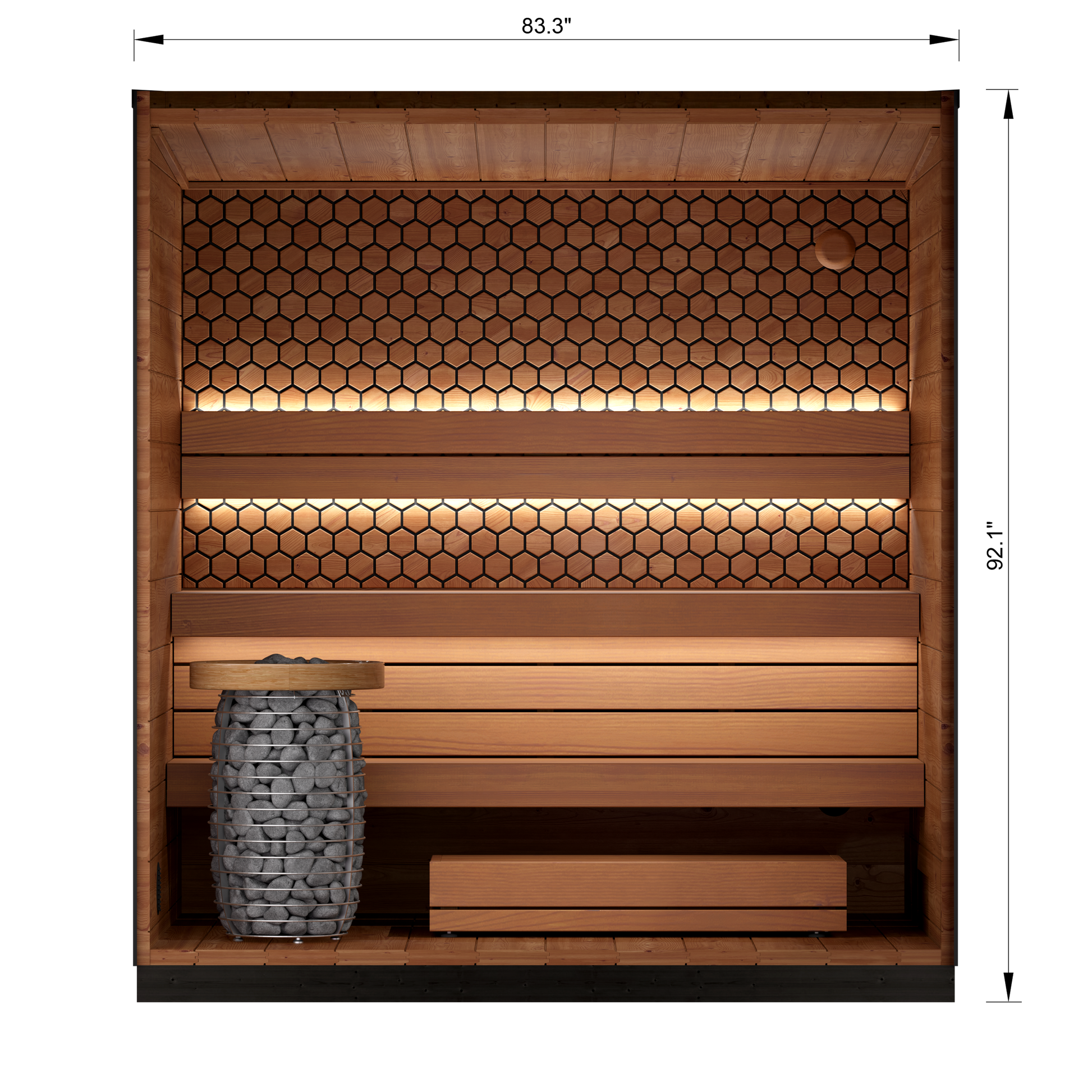 3 Person Outdoor Sauna - Leil® Viva 210