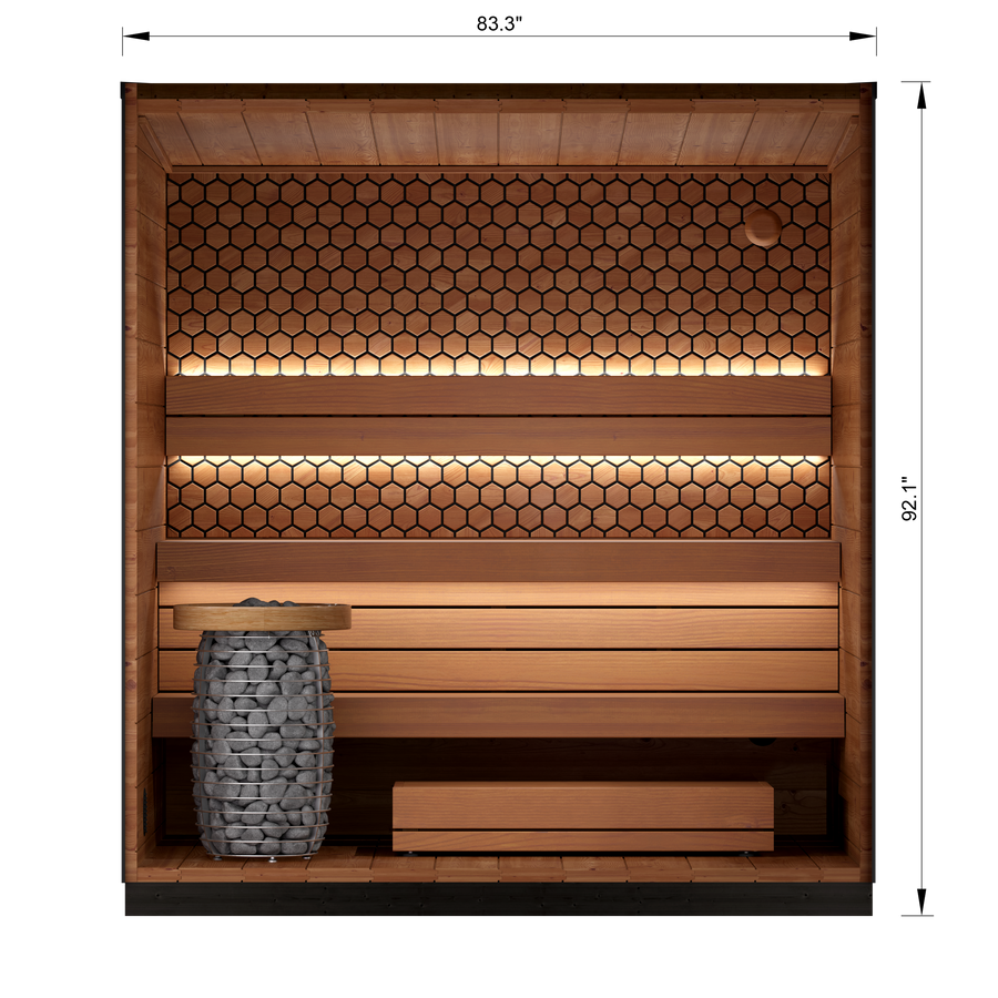 3 Person Outdoor Sauna - Leil® Viva 210