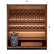 3 Person Outdoor Sauna - Leil® Viva 210