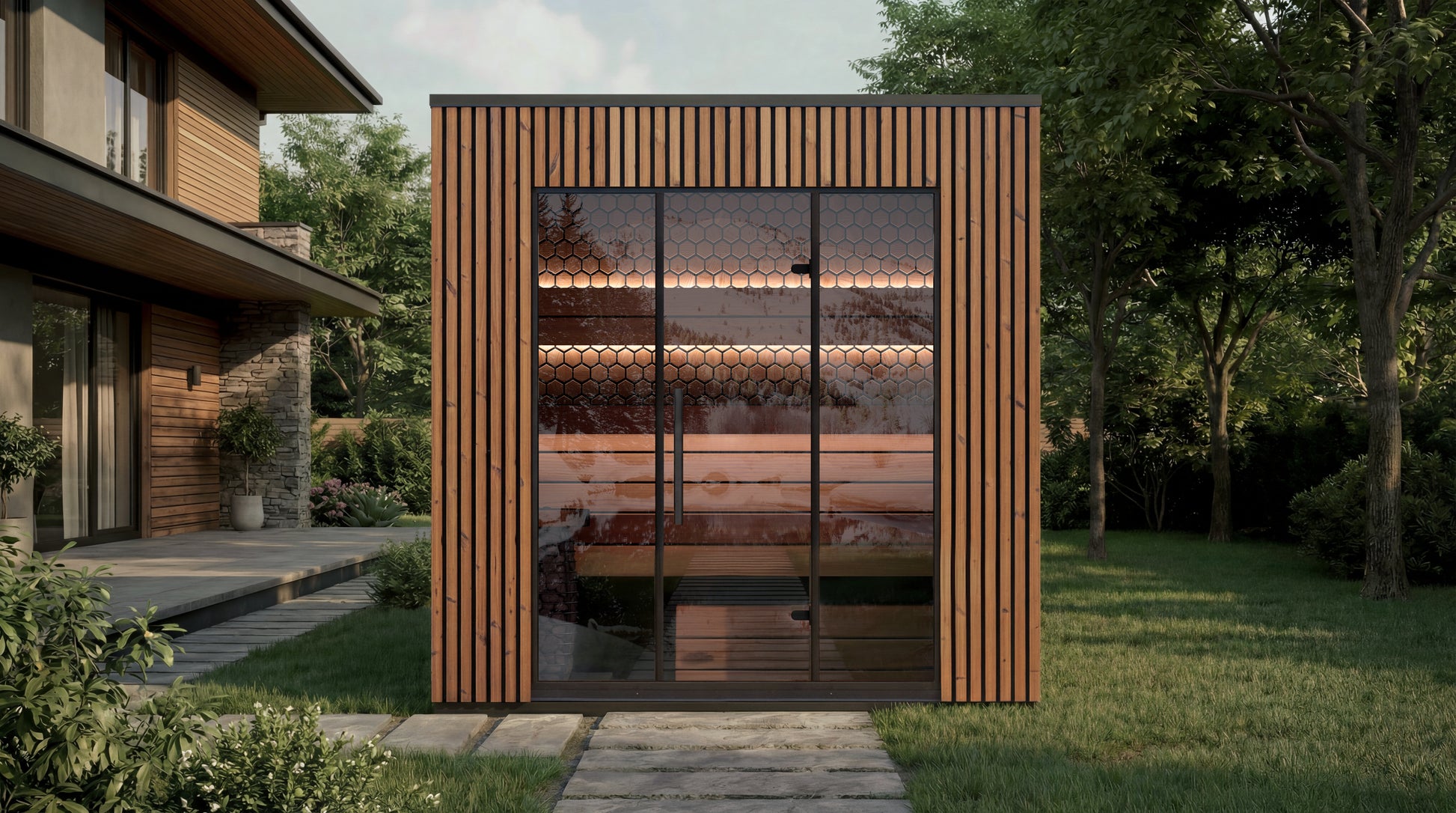 4 Person Outdoor Sauna - Leil® Viva 250