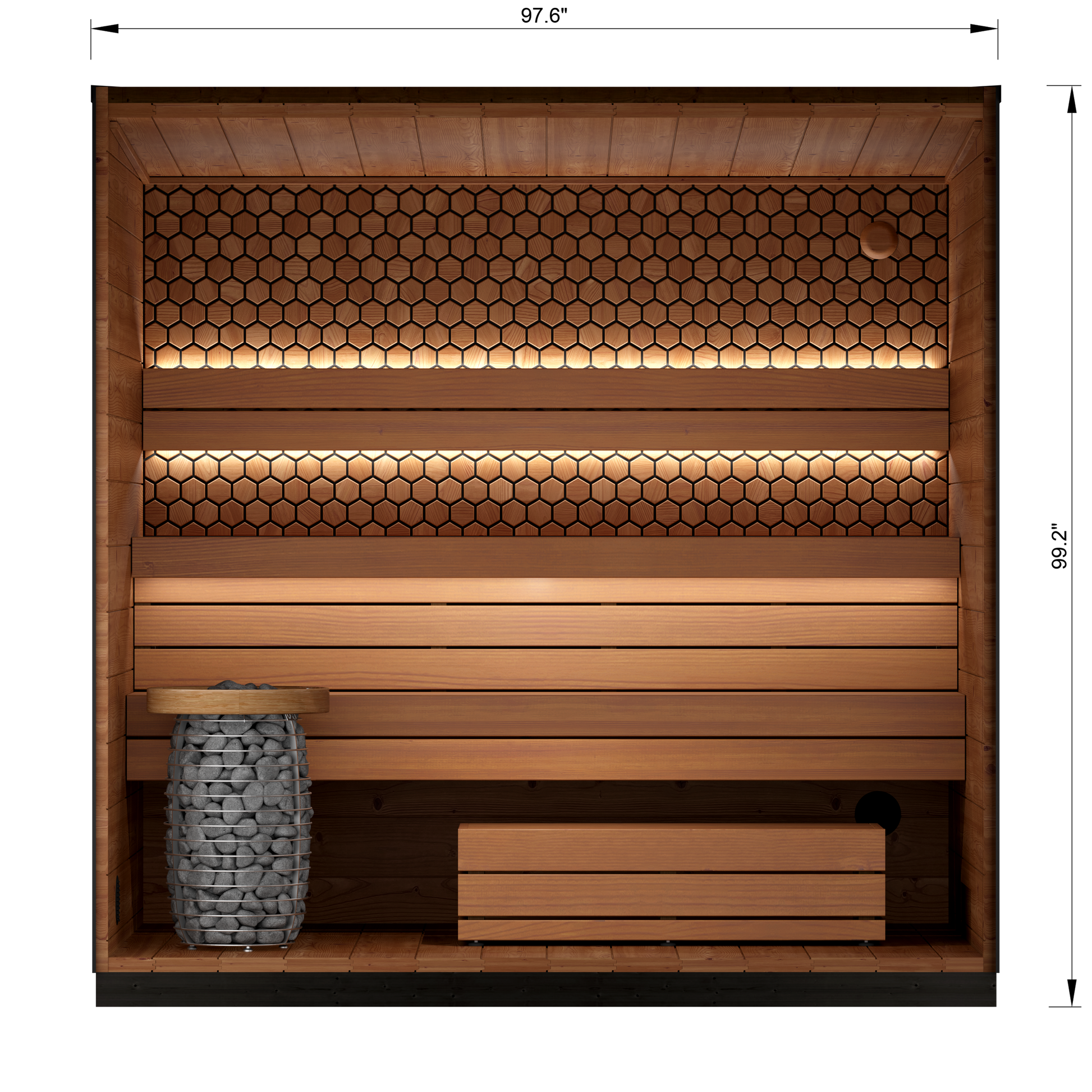 4 Person Outdoor Sauna - Leil® Viva 250