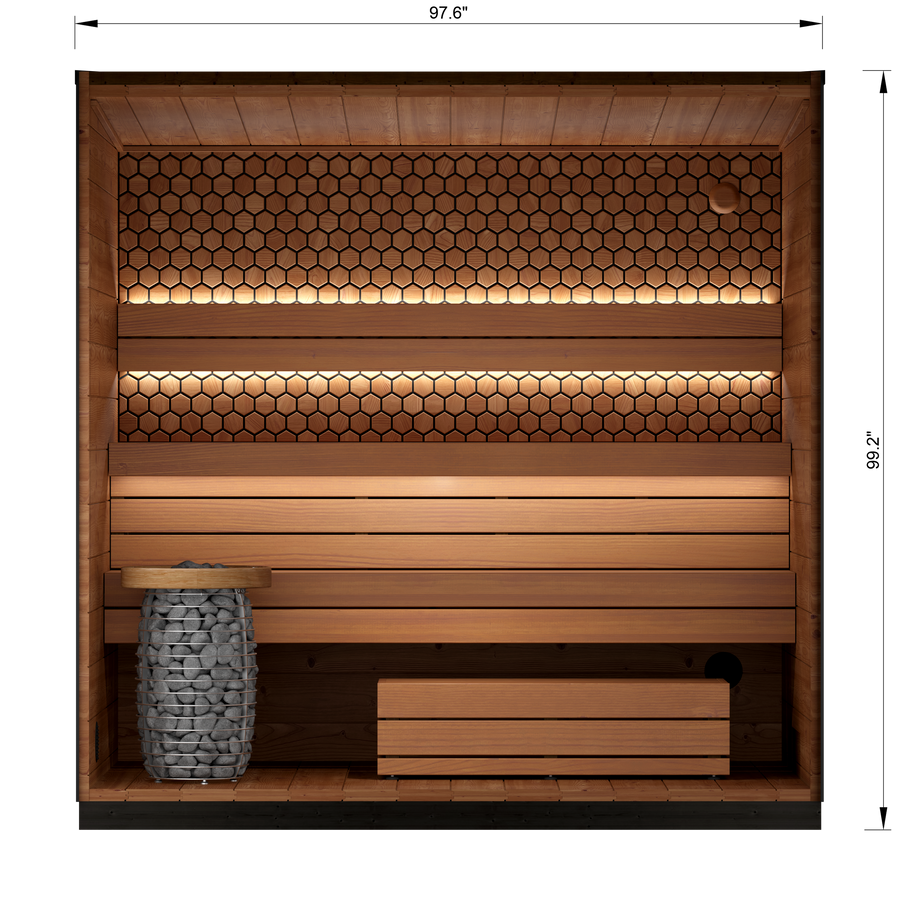 4 Person Outdoor Sauna - Leil® Viva 250