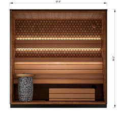 4 Person Outdoor Sauna - Leil® Viva 250