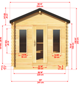6 person cabin sauna