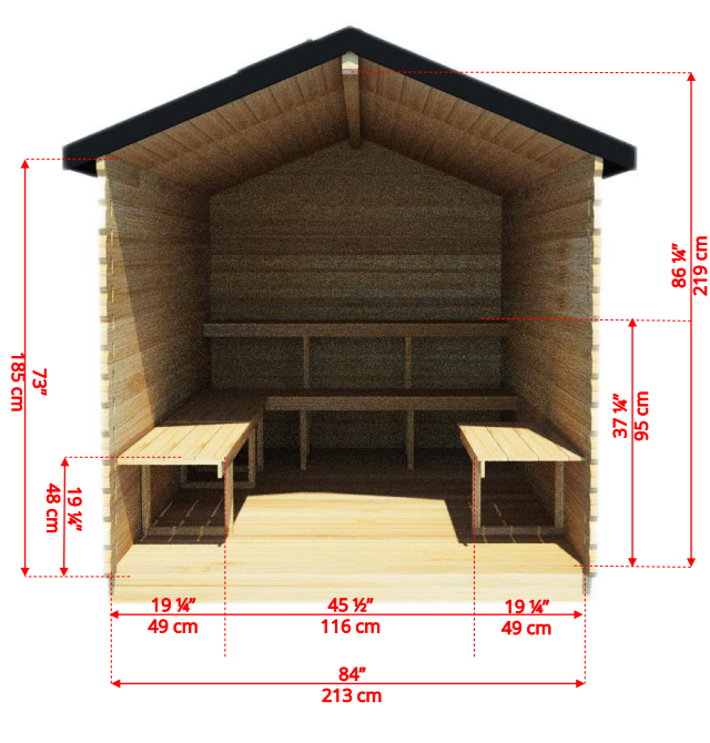 6 person cabin sauna