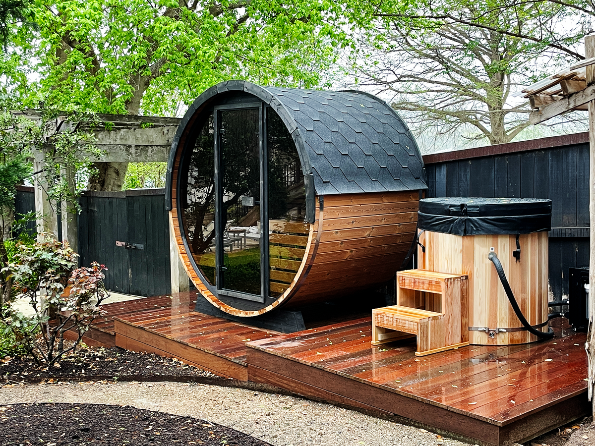4 Person Barrel Sauna - EE6G