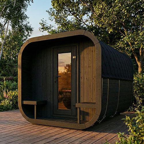 8 Person Outdoor Sauna - Model CL12GCP