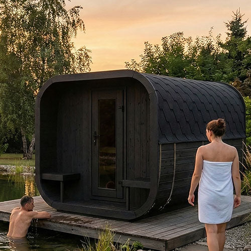 8 Person Outdoor Sauna - Model CL12GCP