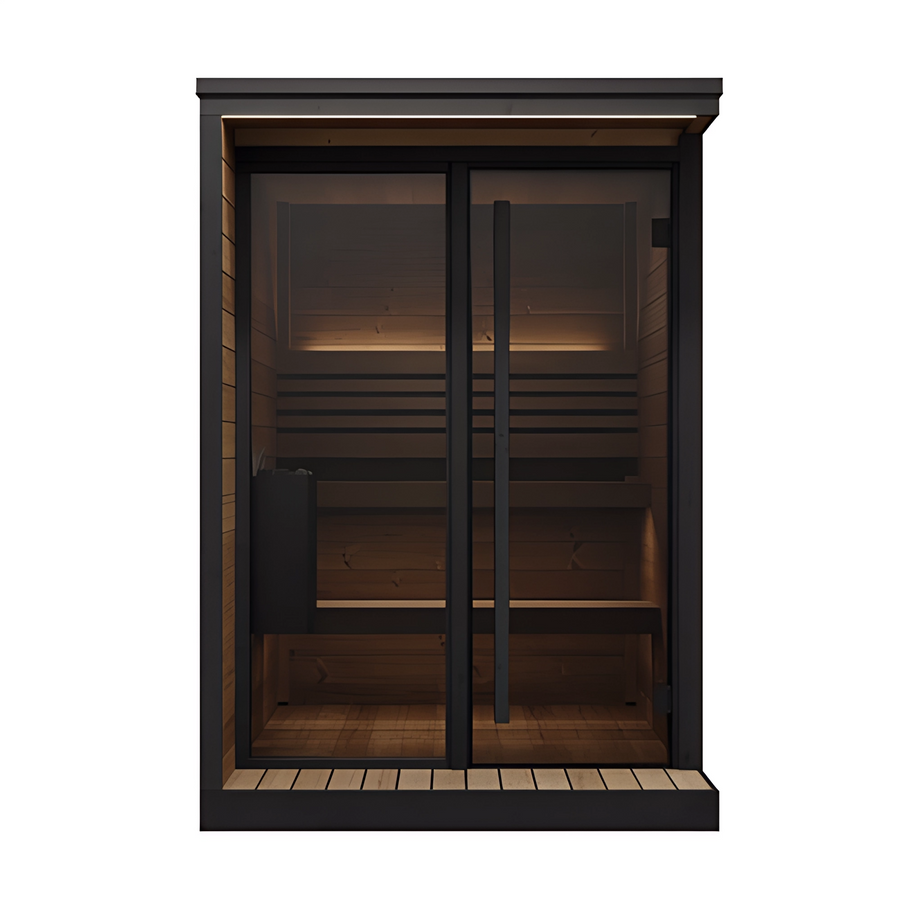 4 Person Modern Outdoor Sauna, GL4, Öli Saunas