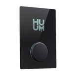 HUUM Hive Mini 10.6kW Heater, HUUM UKU Black Glass Wi-Fi Control, and Stones