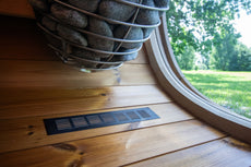 4 Person Outdoor Sauna - Leil® Black Cube Classic